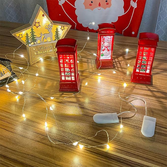 12-Pack Fairy String Lights, 7ft 20 LEDs Each, Battery Operated Copper Wire Lights, Warm White Decorative Lights for Wedding, Party, Christmas, Holiday Décor & DIY Crafts