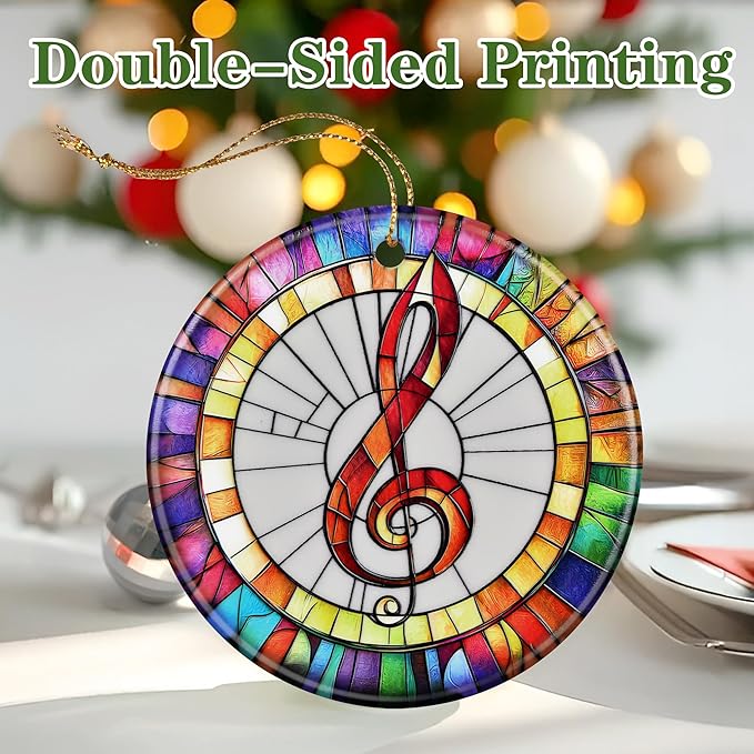 Musical Ornament, Christmas Ornament – Christmas Tree Decor, Holiday Decoration, Stocking Stuffer, Festive Gift Idea, Gifts for Music Lover, Friends, and Family