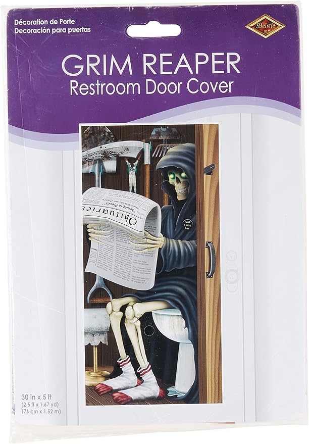 Beistle Grim Reaper Restroom Door Cover