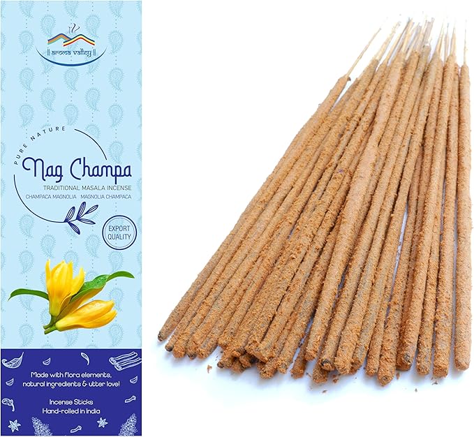 Nag Champa Incense Sticks - Traditional Handcrafted Masala Incense - 40 to 50 Sticks Approx.