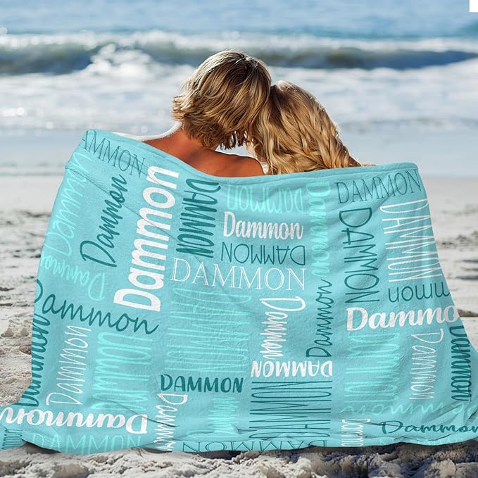 Personalized Name Blanket for Kids and Adult Customized Blanket for Boys Girls Baby Personalized Blanket and Throws Super Soft