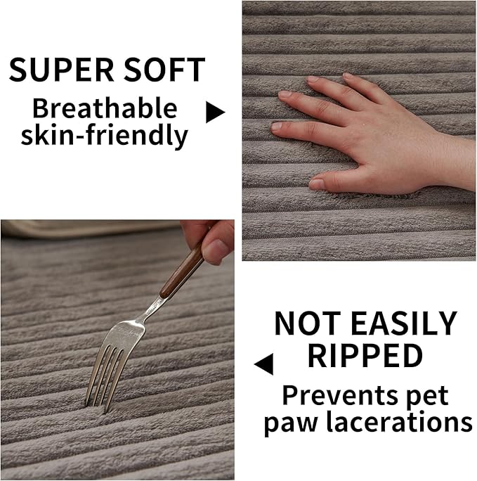 HAOMAIJIA Non-Slip Couch Armrest Covers for Sofa,Fuzzy Couch Arm Covers Set of 2,Washable Thick Soft Recliner Chair Arm Cover Protectors