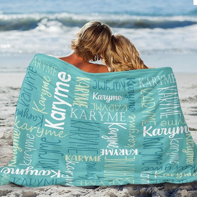 Personalized Name Blanket for Kids and Adult Customized Blanket for Boys Girls Baby Personalized Blanket and Throws Super Soft