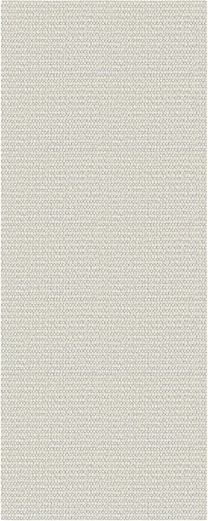 EARTHALL Woven Runner Rug 2x6 Ft Washable Runners for Hallways Cotton Rubber Backed Kitchen Runner Braided Indoor Floor Carpet Runners for Entryway, Hallway, Kitchen, Bedroom, Cream/Grayish