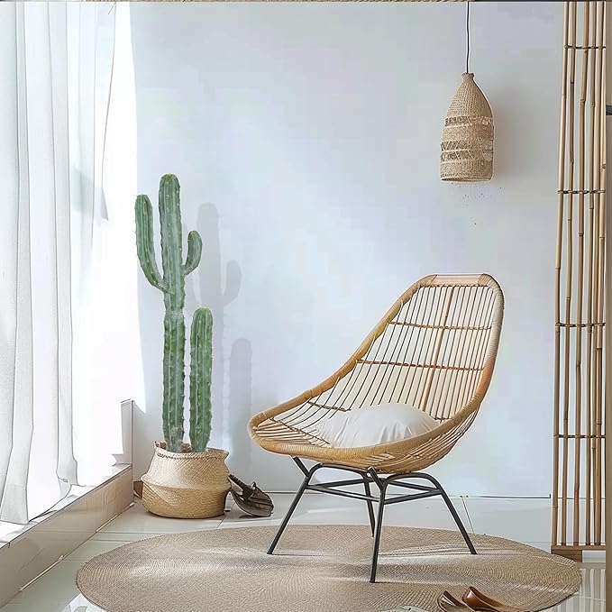 Artificial Cactus Potted Plant 40 Inch Faux Desert Cacti Fake Big Cactus Plant for Home Garden Office Indoor Outdoor Decoration