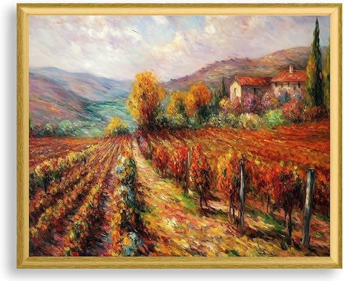 Art Shoppe Framed Print Wall Art, Vintage Wall Décor for Living Room, Bedroom, Office, High-Resolution Image on Premium Art Paper, 3/4" Frame with Plexiglass Front, Ready to Hang, 17"x21"