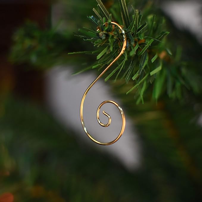 Christmas Ornaments Hooks - Great for Tree Decoration - 300 / Gold
