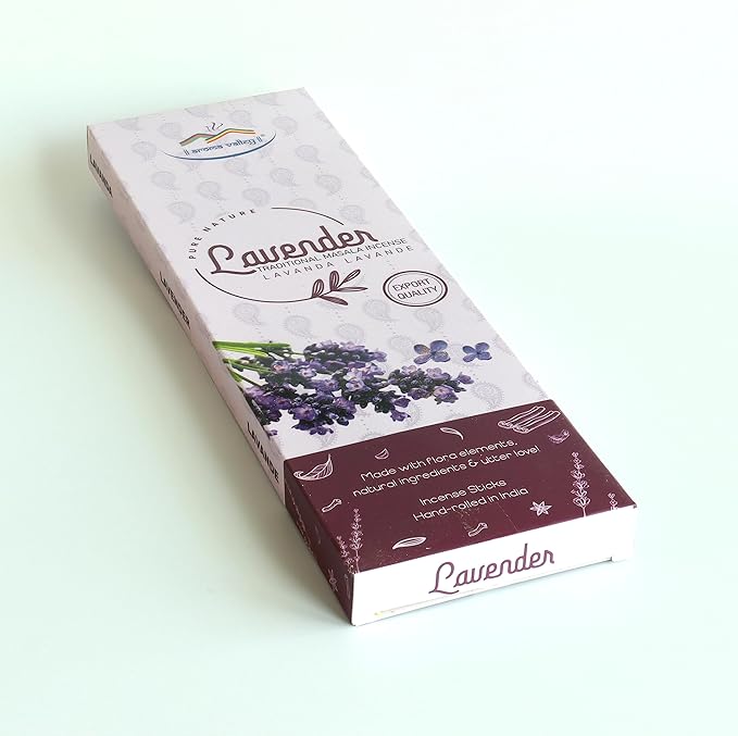 Lavender Incense Sticks - Traditional Handcrafted Masala Incense - 40 to 50 Sticks Approx.