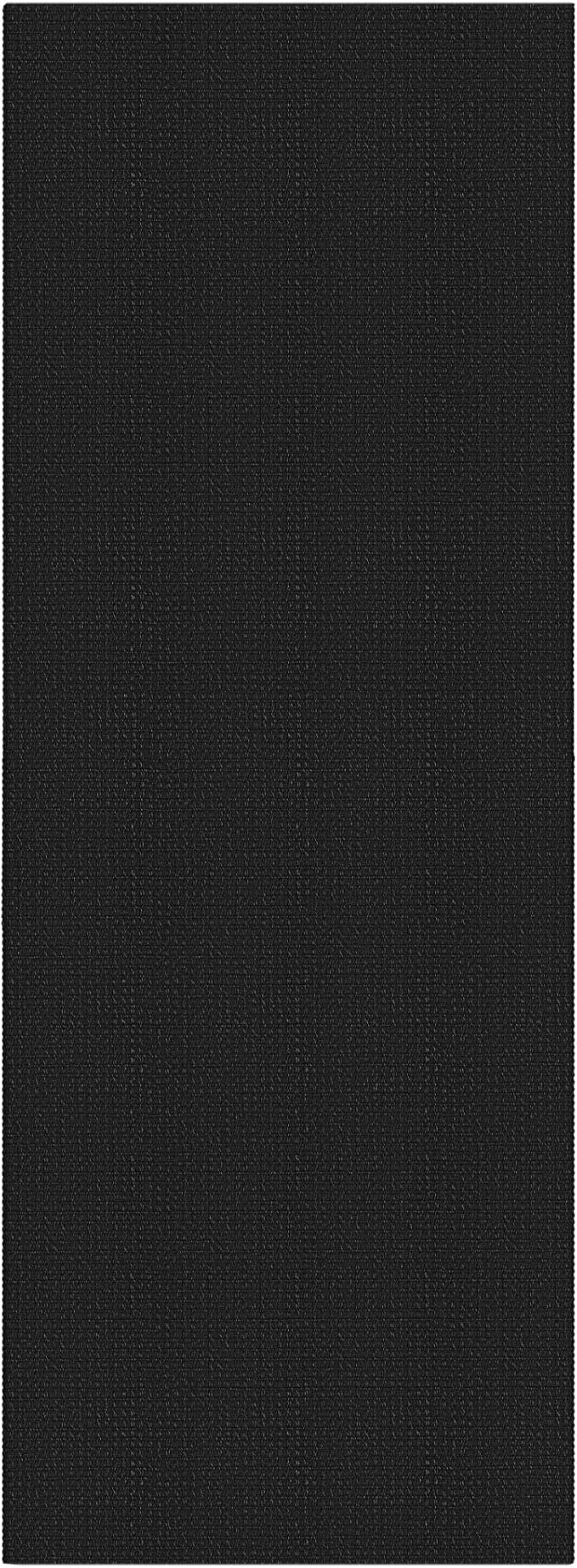 EARTHALL Woven Runner Rug 2x7 Ft Washable Runners for Hallways Cotton Non Slip Rubber Backed Kitchen Runner Braided Indoor Floor Carpet for Entryway, Hallway, Kitchen, Bedroom, Black/Grey