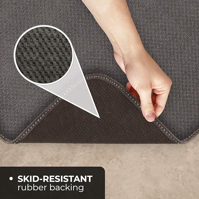 House, Home and More Skid-Resistant Carpet Runner - Gray - 20 Feet X 36 Inches