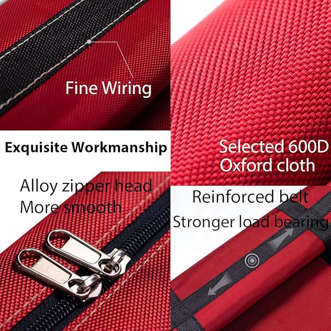 Small Christmas Tree Storage Bag 4Ft/5Ft Heavy Duty Reusable 600D Oxford Fabric Xmas Tree Bag/Container/Holder for Short Artificial Christmas Tree(39" X 12" X 24") Red