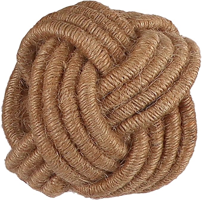 ALPHA Living HOME Rustic Jute Napkin Rings Set of 12 - Natural Woven Napkin Holders for Table Décor, Parties, Weddings, Everyday Dining - Farmhouse Style Napkin Rings Accessories (Brown)