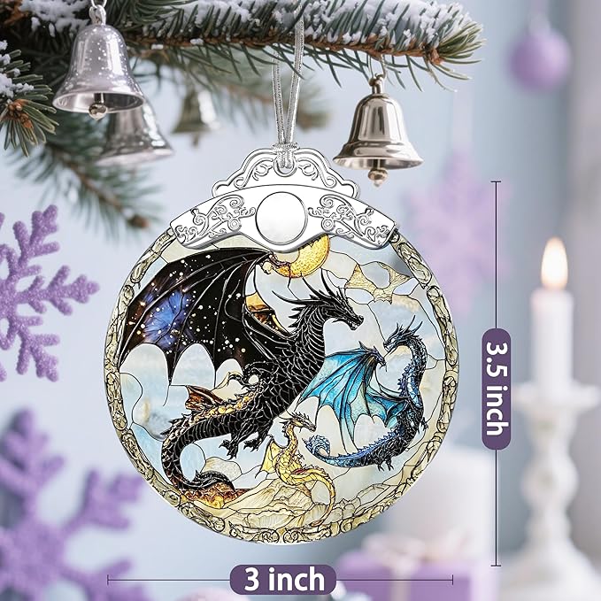 Dragon Christmas Decorations, Christmas Ornaments for Tree, Holiday Ornaments, Gift for Dragon, Holiday Presents, Gift Ideas & Xmas Gifts