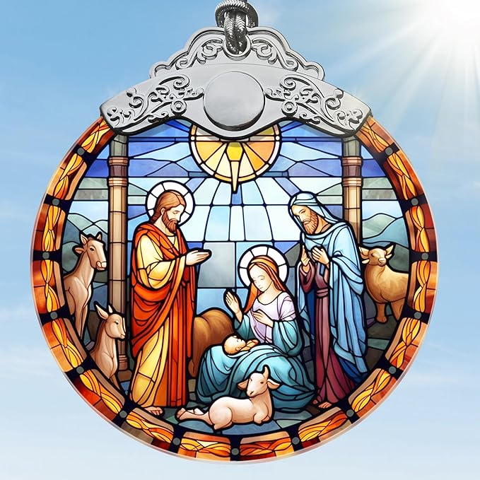 Nativity Christmas Ornaments - Nativity Ornaments for Christmas Tree - Christian & Religious Gifts - S082
