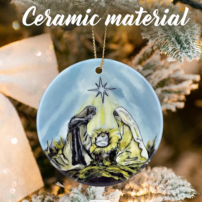Nativity Scene Ornaments, Christian Christmas Ornaments: Christmas Tree Decorations, Religious Holiday Decor, Stocking Stuffers, Gift Ideas, Xmas Gift, Christian Gifts & Religion Gifts