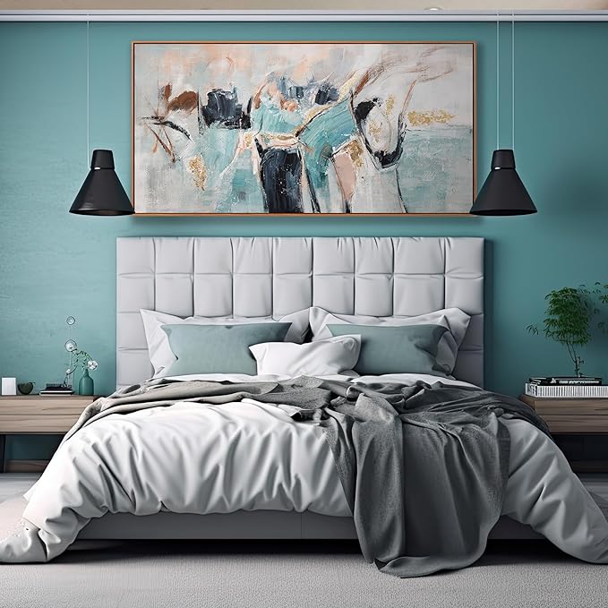 Wall Art Modern Minimalism Canvas Artwork Modern Paintings Colorful Fantasy Graffiti Framed Abstract Wall Art Decor Large Size For Living Room Kitchen Bedroom Office 29 * 58 Inch