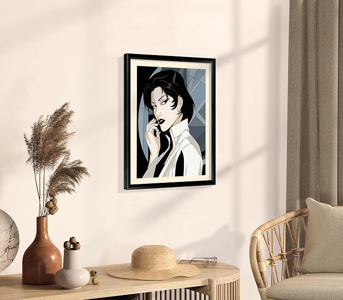 Art Shoppe Framed Print Wall Art, Vintage Wall Décor for Living Room, Bedroom, Office, High-Resolution Image on Premium Art Paper, 3/4" Frame with Plexiglass Front, Ready to Hang, 17"x21"