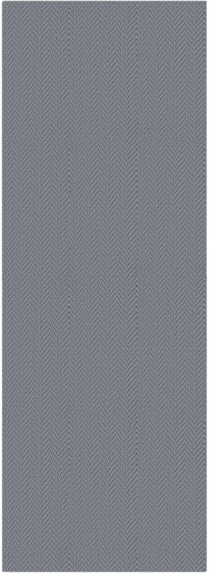 2x6 Ft Braided Runner Rug Washable Runners for Hallways Kitchen Runner Rug with Rubber Backing Cotton Entryway Runner Indoor, Woven Floor Carpet for Hall Kitchen Bedroom, Grey