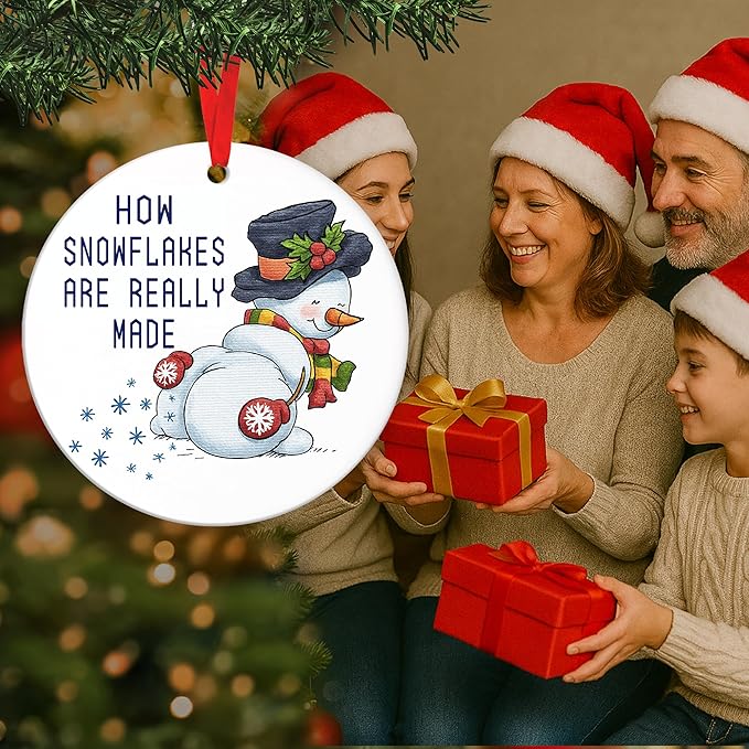 Snowman Ornaments for Christmas Tree - Great Ornaments for Kids, Unique Gifts for Holiday, Ideal Snowman Gifts for Holiday Decor, Perfect Addition for Christmas Collection