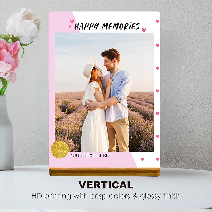 Custom Style Custom Metal Photo Prints,Customize Your own Picture Frame,Personalized Metal Picture Gift for Family and Lovers