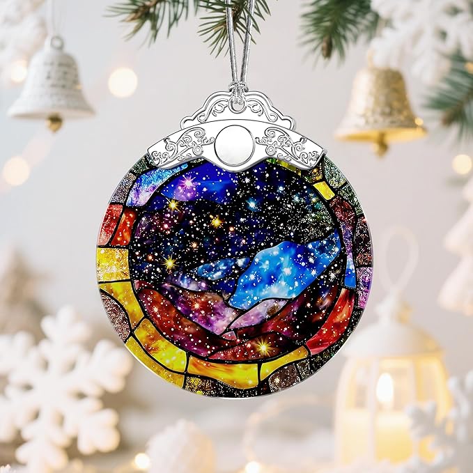 Christmas Ornaments: Christmas Tree Ornaments, Space Milky Way Holiday Decor, Stocking Stuffers, Gift Ideas, Xmas Gifts, Gifts for Space Lovers, Astronomy Lovers, Sci-Fi Fans