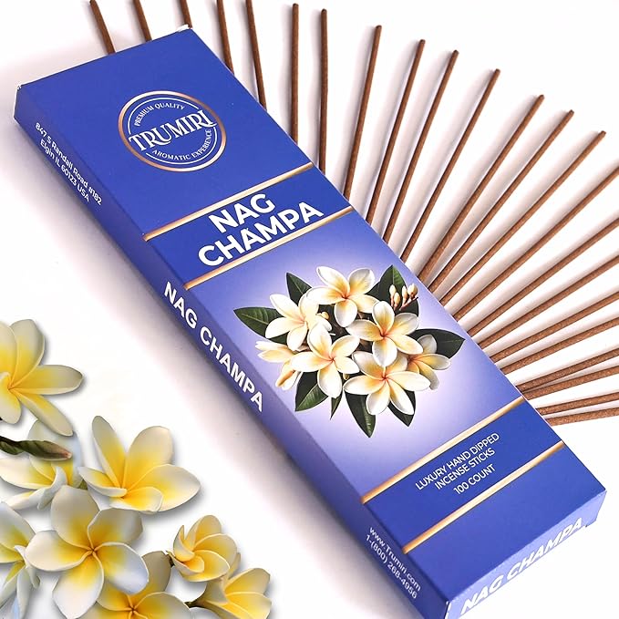 Nag Champa Incense Sticks - Pack of 100 Inscents-Sticks - Scented Insence Made with Natural Ingredients - Indian Spiritual Inciensos Non Toxic Agarbatti Insense