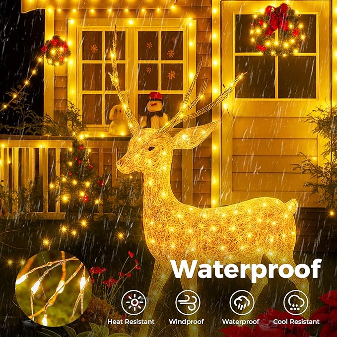 btfarm Fairy Lights Plug in with Remote, 330FT 1000 LED Outdoor Twinkle Lights Waterproof with Timer, 8 Modes Indoor String Lights for Bedroom Patio Garden Wedding Christmas Decoration, Warm White