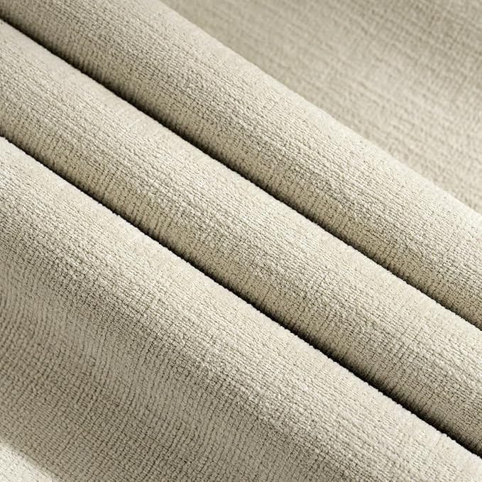 MIULEE Cream Red Couch Pillow Covers 20x20 Inch, Set of 2 Soft Chenille Decorative Square Throw Pillow Covers Farmhouse for Sofa Living Room Bed
