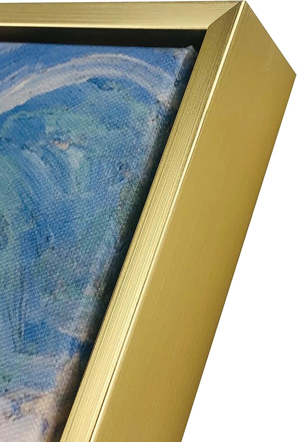 Wieco Art Framed Canvas Art Wheat Field with Cypresses by Van Gogh Classical Paintings Reproduction Modern Canvas Print Wall Art Landscape Pictures Artwork for Home Office Decor