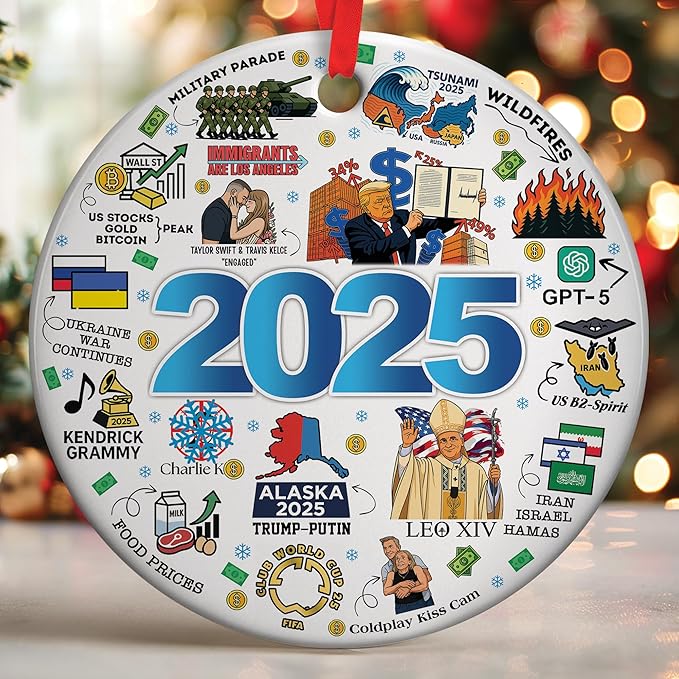 Christmas Ornaments 2025 - Unique 2025 Ornaments for Christmas Tree Decoration - Funny Gifts For christmas - Family Xmas Ornament - Trending Ornament Home Decor Xmas Gifts - Trending Items For Holiday