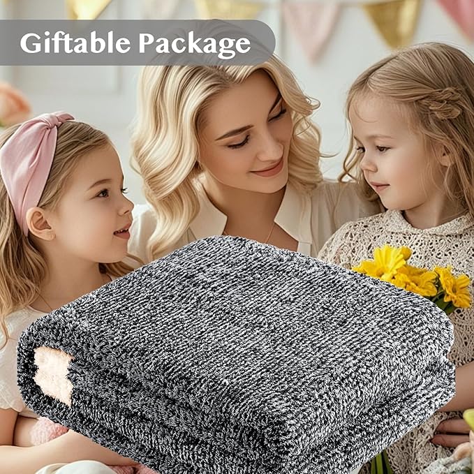 WRENSONGE Throw Blanket Cationic Dyeing Black Soft Cozy Fluffy Warm Hand Made Weave Throw Blankets for Couch, Sofa, Chair, Bed, Camping, Picnic, Travel Lightweight Bed Blanket - 60"x80"