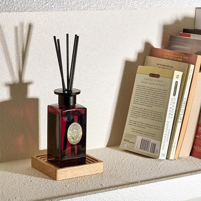 M&SENSE 6.3 oz Large Reed Diffuser Set | Rose Princess Scent Oil Diffuser with Sticks | Hotel Collection Non-Toxic Essential Oil |for Bedroom Bathroom Living Room