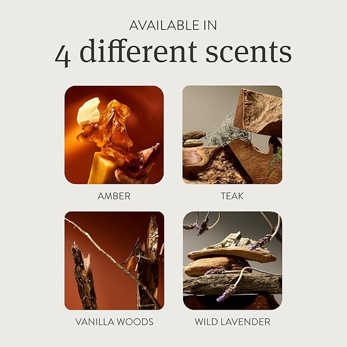 Drift Amber Scented Reed Diffuser - Diffusers for Home - 60 Day Scent Life - Oil Diffuser - Essential Oil Reed Diffuser - 3.5 oz