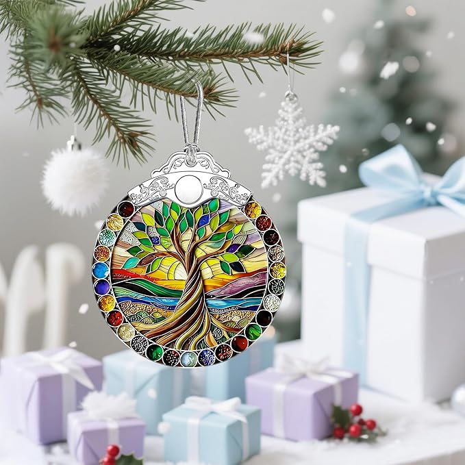 Tree of Life Christmas Ornaments: Christmas Tree Ornaments, Holiday Decor, Stocking Stuffers, Gift Ideas, Xmas Gifts & Gifts for Women, Friends, Nature Lovers, Festive Decor Lovers