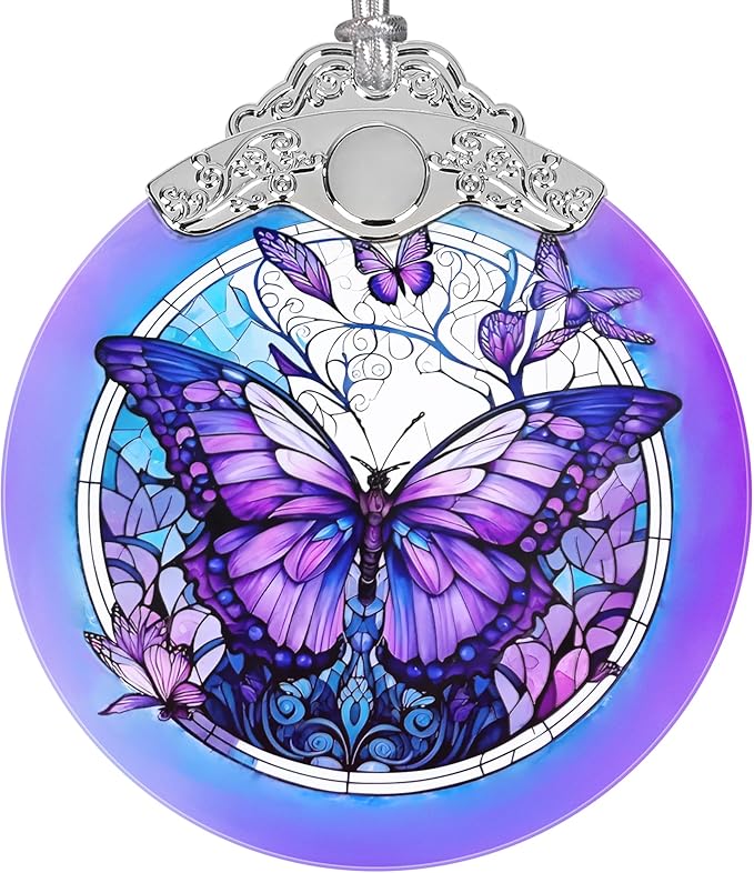 Butterfly Ornament, Christmas Ornaments, Christmas Decorations for Tree, Stained Glass Ornament, Heirloom Keepsake, Gift Exchange, Gift Ideas, Bauble Present