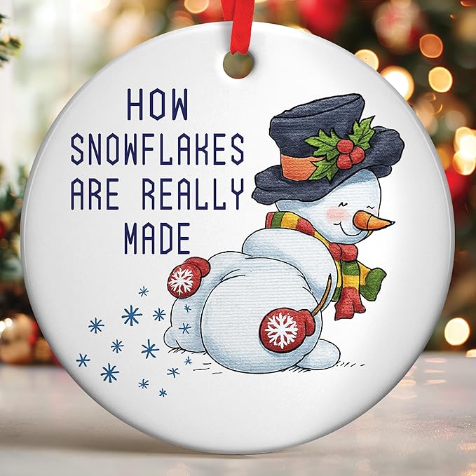 Snowman Ornaments for Christmas Tree - Great Ornaments for Kids, Unique Gifts for Holiday, Ideal Snowman Gifts for Holiday Decor, Perfect Addition for Christmas Collection