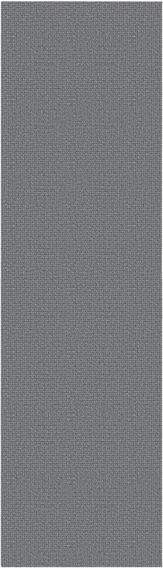 EARTHALL Washable Runner Rug 2x7 Ft Non Slip Runners for Hallways Cotton Rubber Backed Kitchen Runner Braided Indoor Floor Carpet Runners for Entryway, Hallway, Kitchen, Bedroom, Charcoal Gray