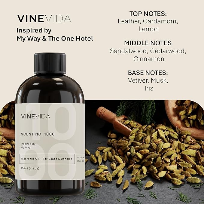 VINEVIDA [4oz] Scent No.1000 Fragrance Oil for Candle Making and Soap Making - Premium Candle Scents for Soy Candles