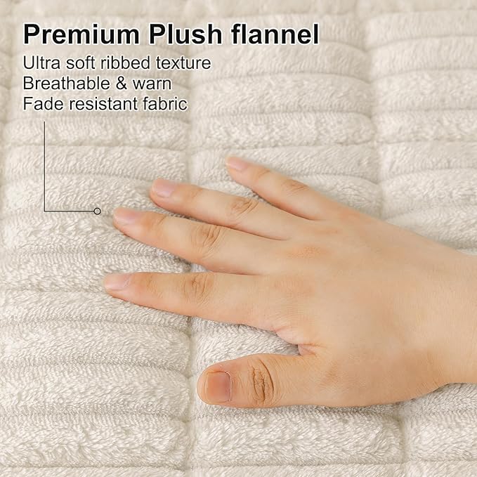 Smiry Couch Cover for Dogs Washable, Non Slip Fuzzy Pet Couch Covers for 3 Cushion Sofa Pet Friendly, Thick Soft Sofa Slipcovers Cushion Protector (White, 27.6" x 88")