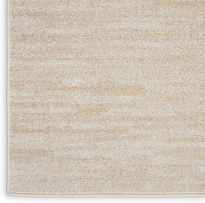 Nourison Home Essentials 2'2" x 16 Ivory Beige Outdoor Rug