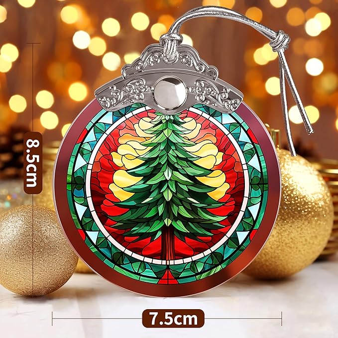 Christmas Tree Hanging Ornament - Tree Decorations & Suncatcher - Themed Gifts