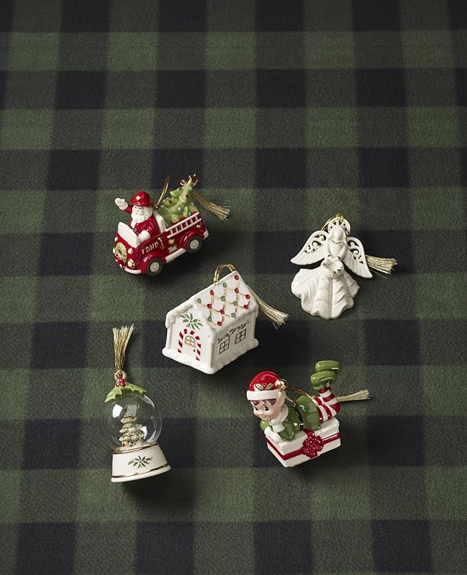 Lenox 896453 Santa in Fire Truck Ornament, Christmas