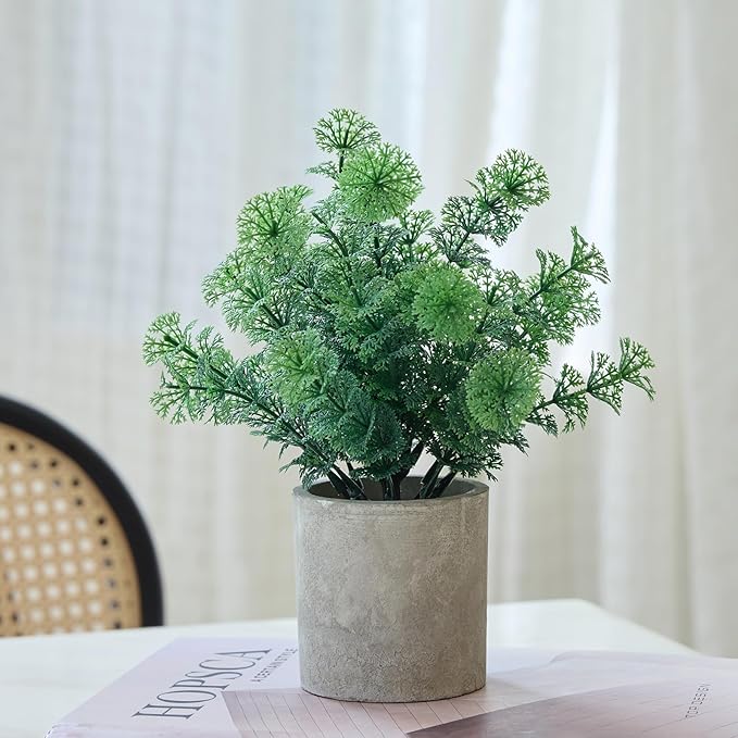3 Pack Fake Potted Plants Artificial Plants for Shelf/Living Room/Wall/Home Decor
