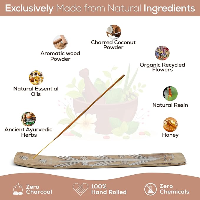 Satya Positive Vibes Incense Sticks, Satya Bng (Bangalore) Insenses 15gmx3 Pack (45 GMS) with Raajsee Incense Holder Bundle, Satya Nagchampa Natural Incense