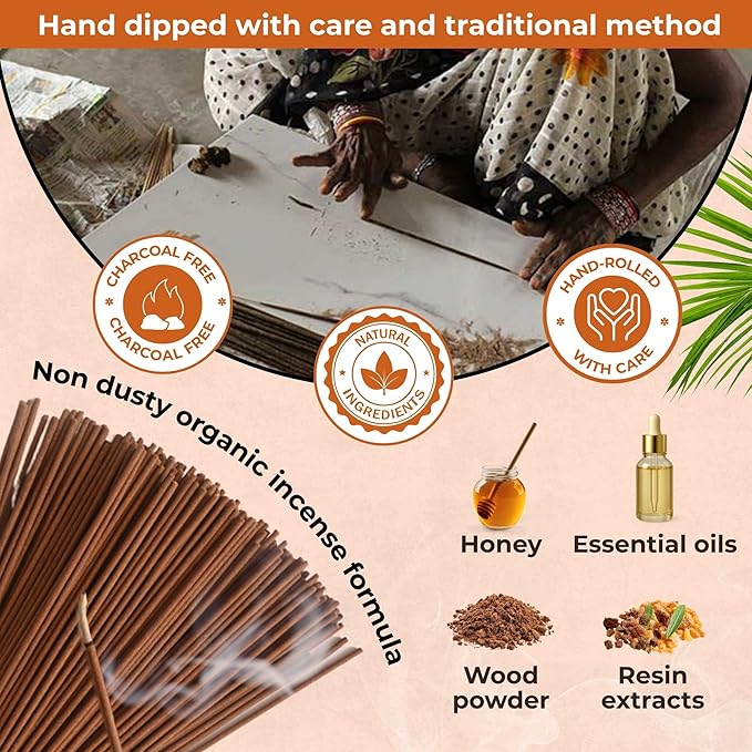 Frankincense & Myrrh - Combo Pack of Incense Sticks - 100 Inscents-Sticks of Each Scent - Total 200 Insence - Non Toxic Incienso for Smudge Rituals and Spiritual Cleansing of Negative Energies