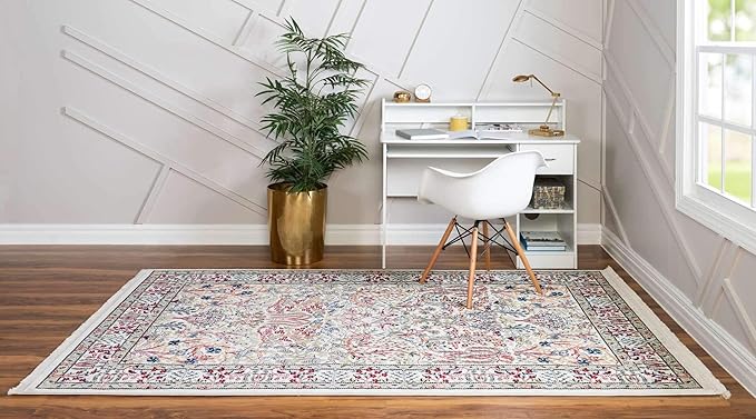 Unique Loom Narenj Collection Area Rug - Bristol (8' x 10' Rectangle, Ivory/ Beige)