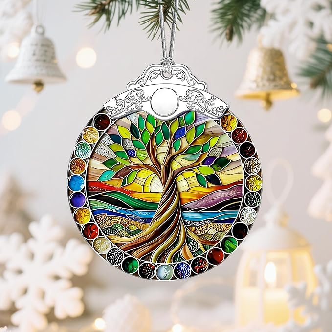 Tree of Life Christmas Ornaments: Christmas Tree Ornaments, Holiday Decor, Stocking Stuffers, Gift Ideas, Xmas Gifts & Gifts for Women, Friends, Nature Lovers, Festive Decor Lovers