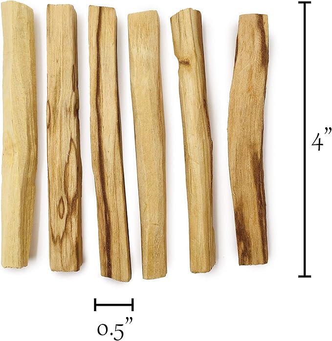 Palo Santo Sticks - Incense Sticks for Spiritual Cleansing, Stress Relief, Meditation Accessories, Home Fragrance - Sustainably Wild Harvested - Pack of 12 - Alternative Imagination