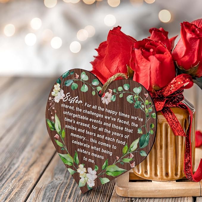 Always Soul Sister MDF Christmas Ornaments Gift 2025, Christmas Forever Sisters Ornaments for Tree, Big Sisters Ornament,Sisterhood Friendship Hangings with Gift Box Greeting Cards