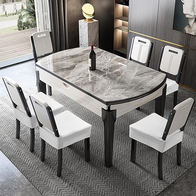 Genina Waterproof Seat Covers for Chairs Seat Covers for Dining Room Chair Slipcovers Kitchen Chair Covers Dining Chair Covers